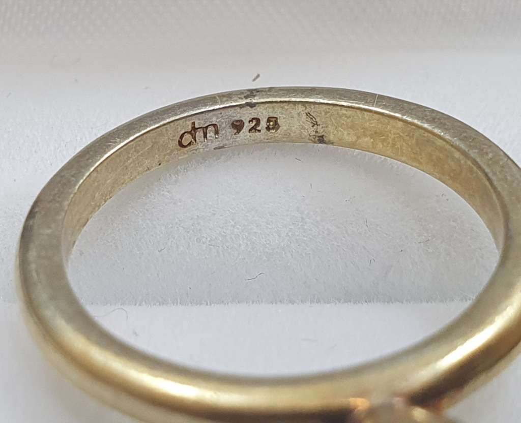 2 x DonnaMia HALLMARKED  925 Sterling Silver DESIGNER Ring.