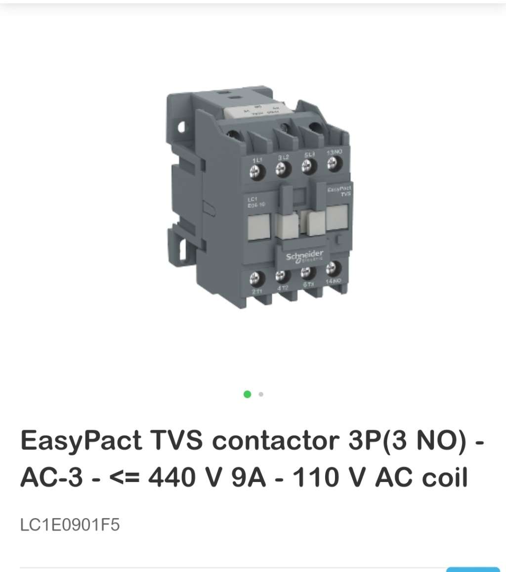BRAND NEW SCHNEIDER EasyPact SERIES TVS CONTACTOR.