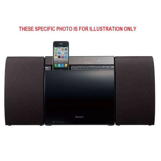SONY WALL MOUNTABLE HOME SOUND SYSTEM WITH `iPhone` DOCKING STATION.