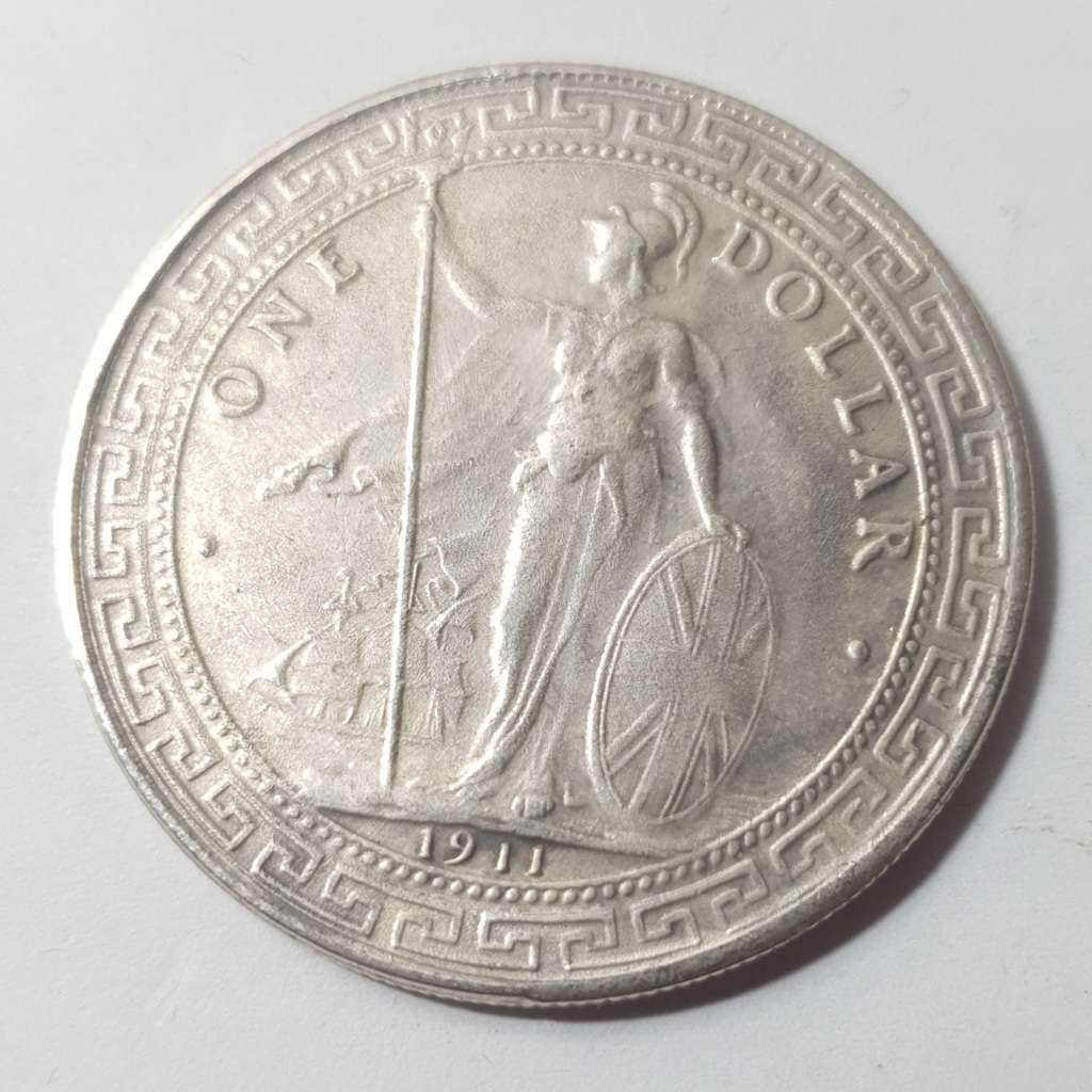 1911 USA SILVER TRADE DOLLAR - MILLION DOLLAR ULTRA RARE COINS REPLICA.