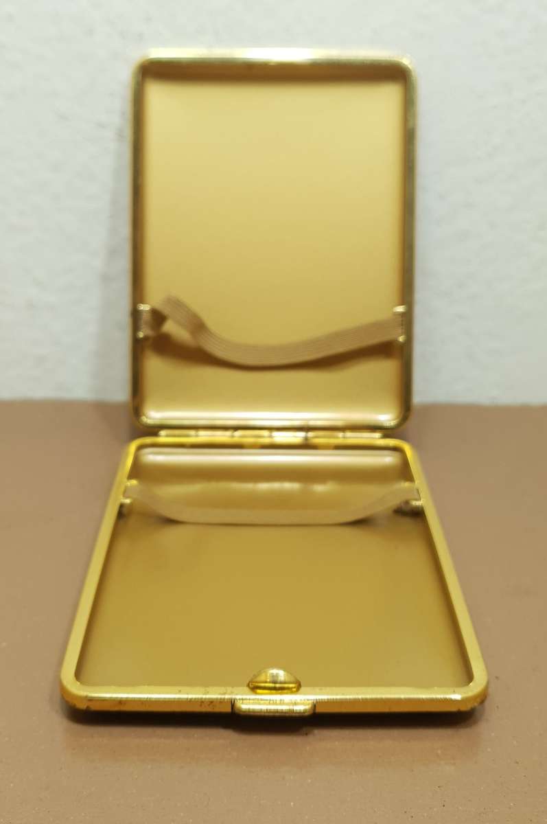 Vintage hallmarked W, Germany made padded quality Cigarette case in unused condition.