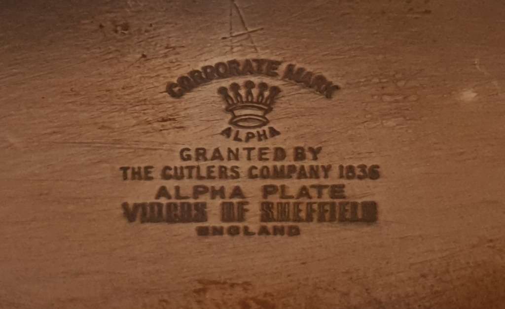 4 Piece Rare Antique Hallmarked English Tea set by  Viners of Sheffield - England in good condition.