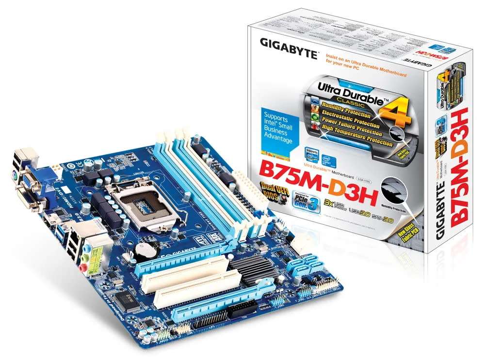 Gigabyte GA-B75M-D3H Bundle (i3 2125 + 8GB RAM + LAN CARD + Backplate) (Suitable for Windows 7 / 8)