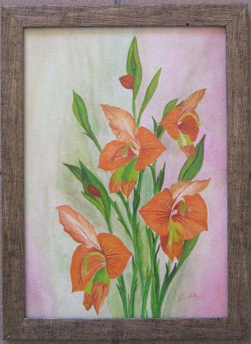 Kalkoentjies Framed 24cm x 33cm by Eliza