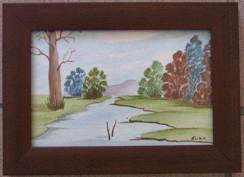 Trees by the River Standing Frame 18cm x 13cm by Eliza