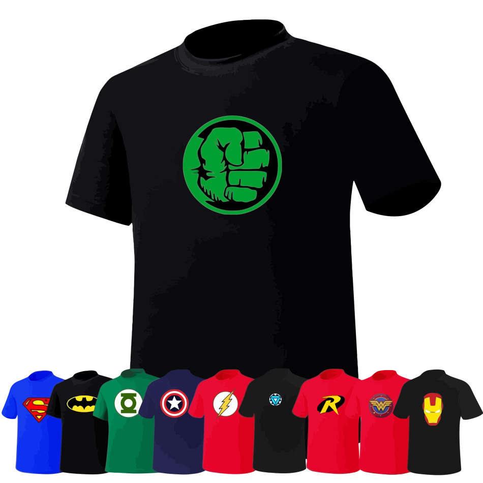 HULK / BLACK CREW NECK T-SHIRT / 100% COTTON / SIZE XXL