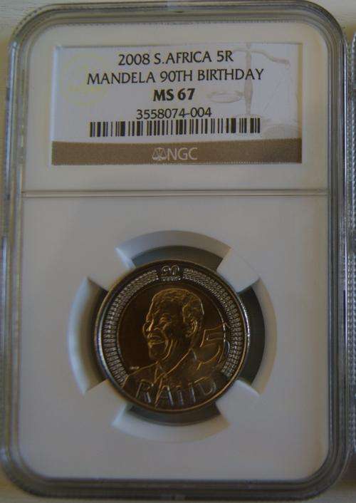 MS 67 NGC Graded - 90th Birthday R5 Coins