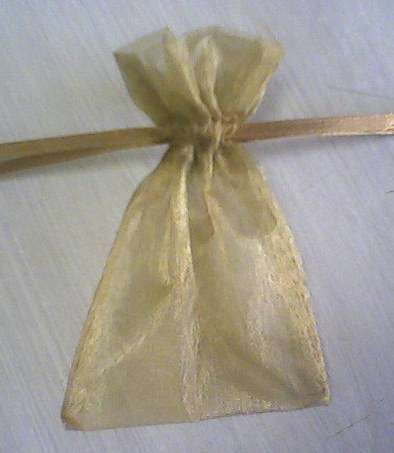 Organza bags - brown