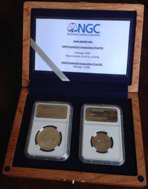 Rosewood Presentation Case For Two NGC Slabs