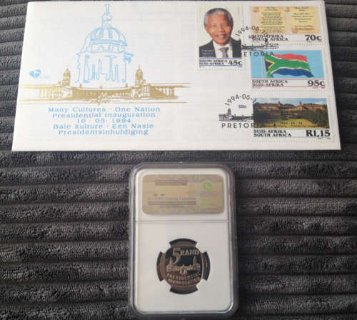 1994 Presidential Inauguration NGC PF69 Ultra Cameo Proof R5 Coin + FDC