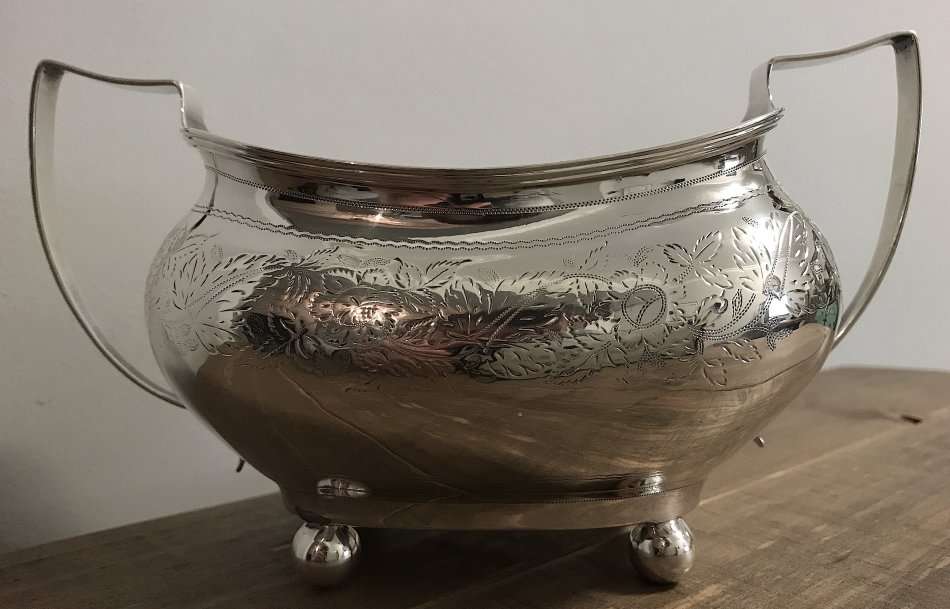 Antique Sterling Silver Sugar Bowl from 1814