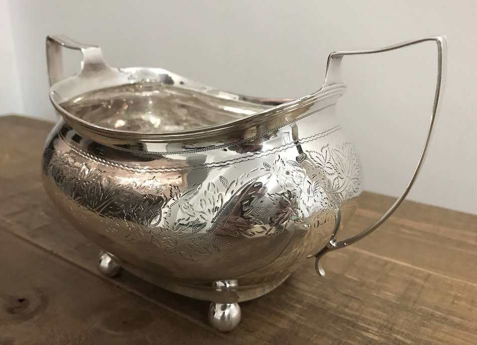 Antique Sterling Silver Sugar Bowl from 1814