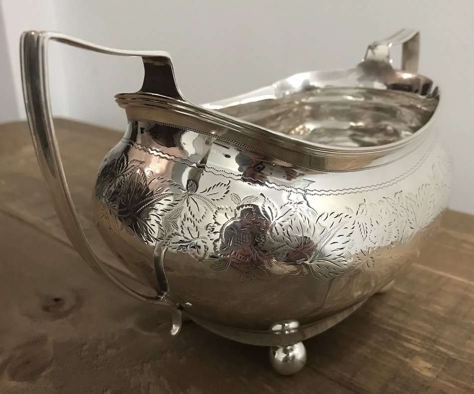 Antique Sterling Silver Sugar Bowl from 1814