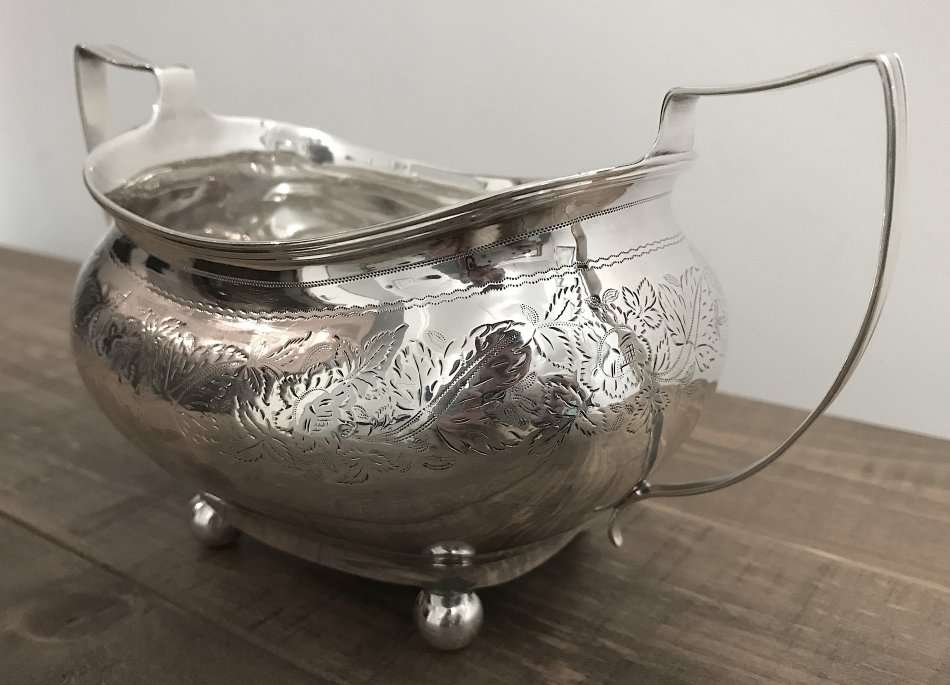 Antique Sterling Silver Sugar Bowl from 1814