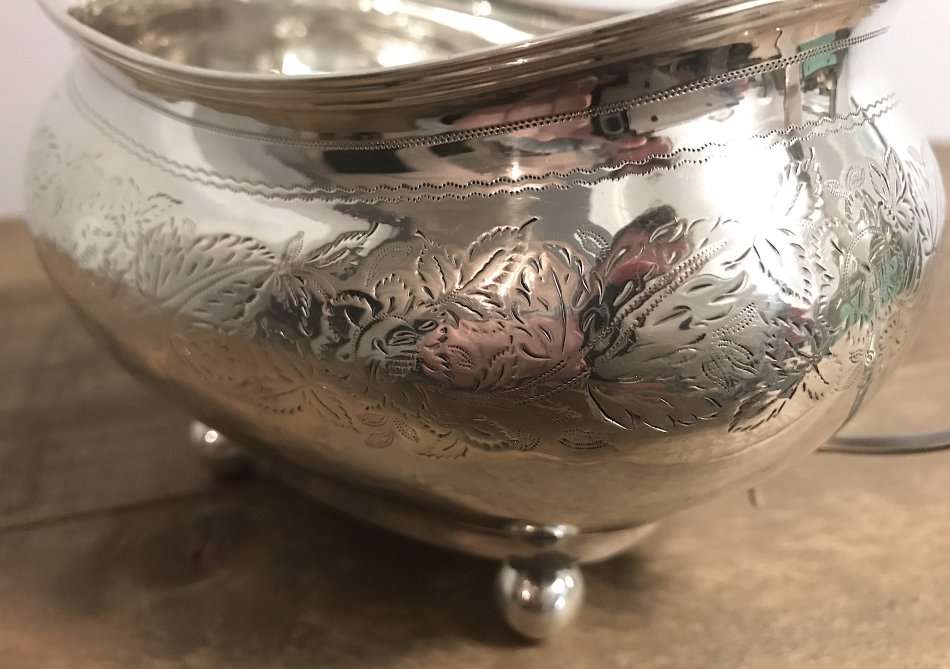 Antique Sterling Silver Sugar Bowl from 1814