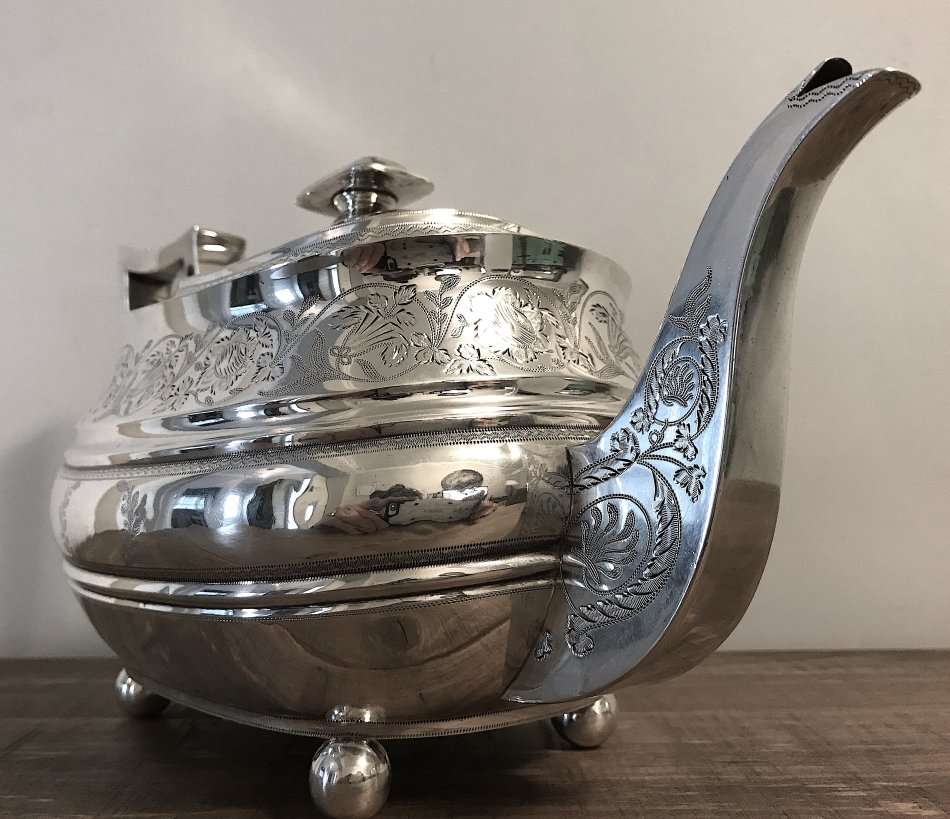 Antique Sterling Silver Scottish Teapot from 1809 for GoldenOldie