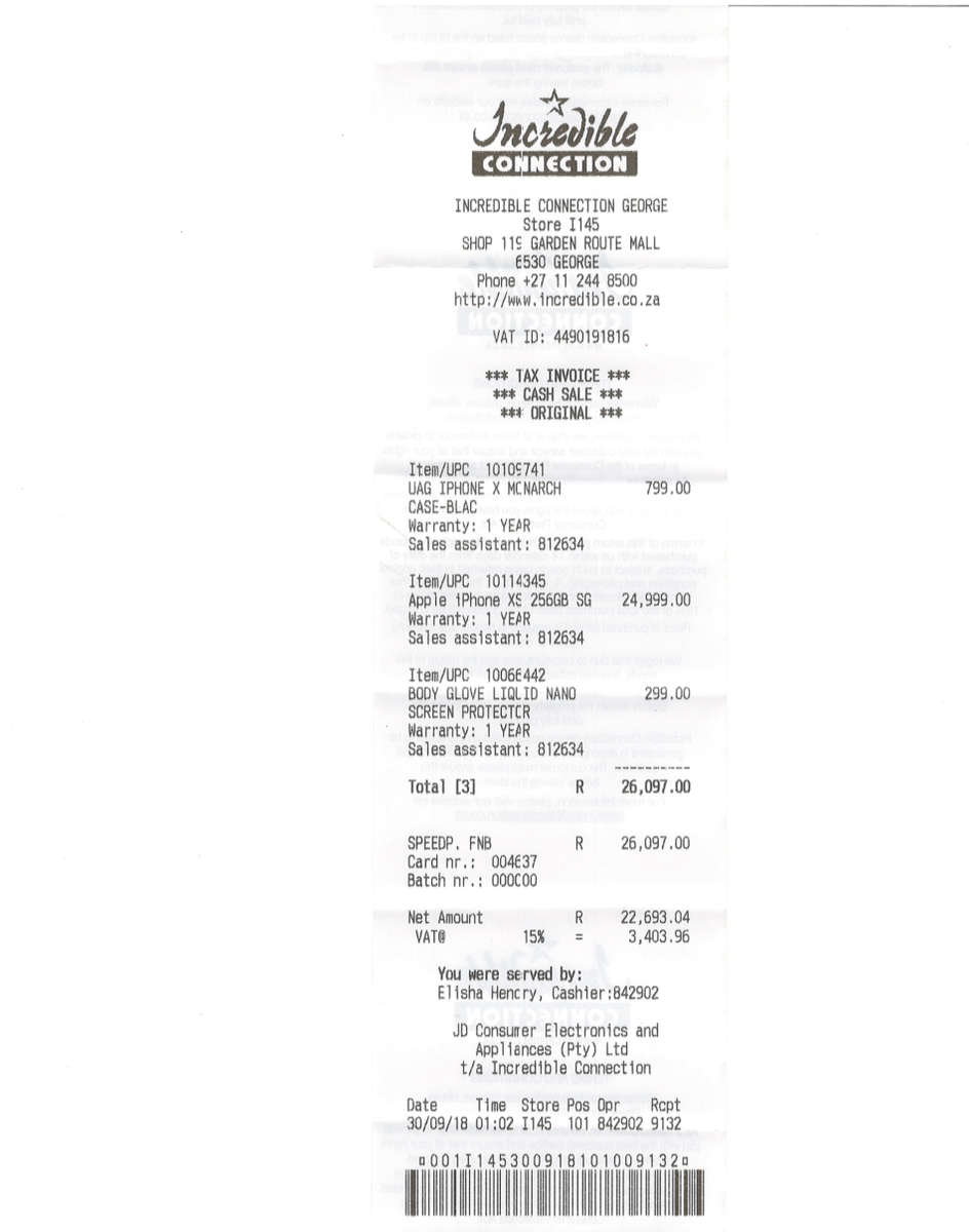 Apple iPhone XS 256GB Space Gray