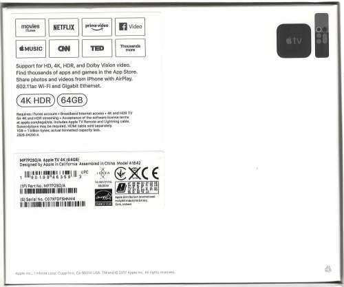 Apple TV 4K 64GB