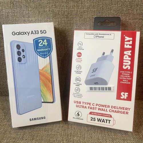 Galaxy A33 5G + Supa Fly USB Type C Ultra Fast Charger