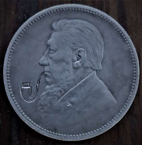 1896 Kruger 2 shillings with pipe EF