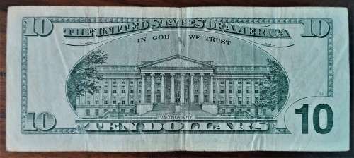 USA 10 DOLLARS 1999