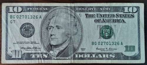 USA 10 DOLLARS 1999