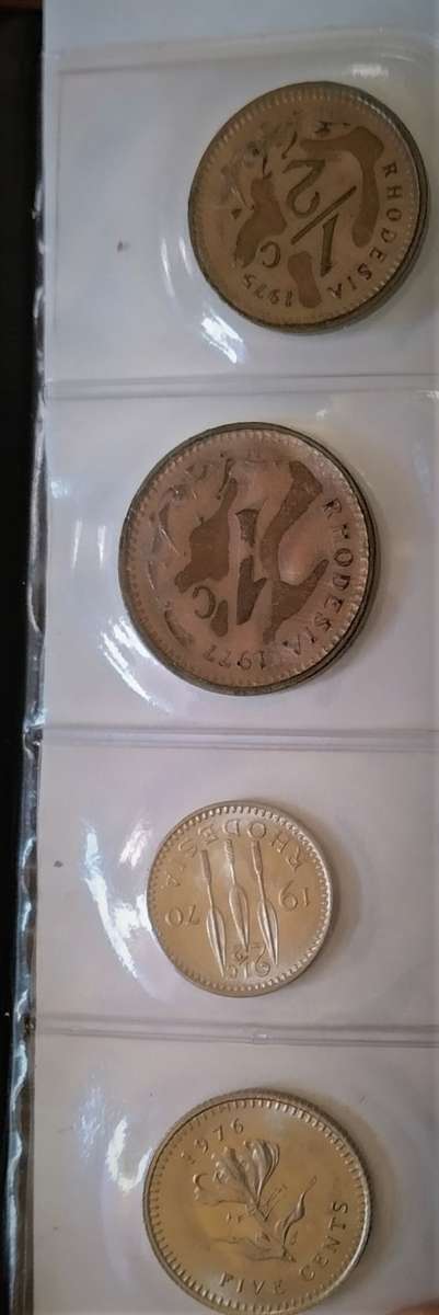 Rhodesia (now Zimbabwe) 1/2c - 25c 1970-1977 assorted mint