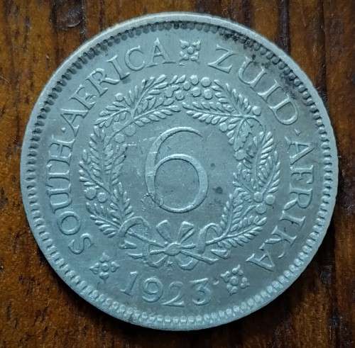 SA sixpence 6D 1923 EF - EF+