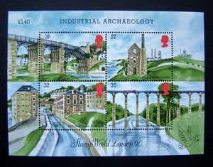 GREAT BRITAIN Mint Miniature Sheet - Industrial Archaeology, 1989