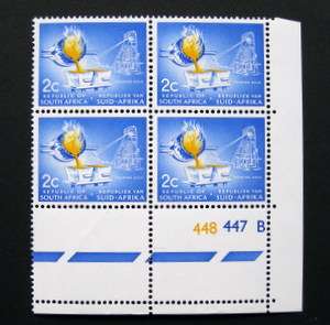 SOUTH AFRICA Defin. Mint Control Block - 448 447B (316a)