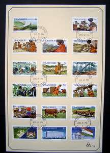 TRANSKEI 1st Definitive Series First-Day Folder