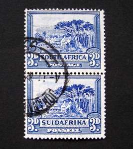 UNION OF SA -  3d Pair, Roto Printing Pretoria, 1930-45