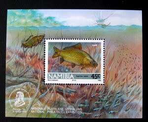 NAMIBIA Mint Miniature Sheet - Freshwater Angling 1992