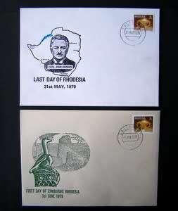 RHODESIA/ZIMBABWE - Last Day and First Day Commemorative Covers 1979