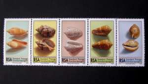 SOUTH AFRICA Mint Strip - Sea Shells 1995
