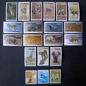 SWA Mint Set - Animals Defintive (with coils) 1980