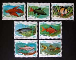 VIETNAM Set - Tropical Fish 1987 (CTO)