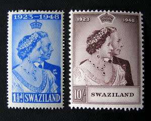 SWAZILAND Set - Silver Wedding 1948