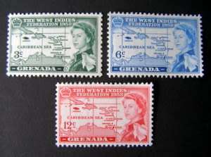 GRENADA Set - British Caribbean Federation 1958