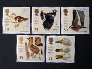 GREAT BRITAIN Mint Set - Wildfowl and Wetlands Trust: Bird Paintings 1996