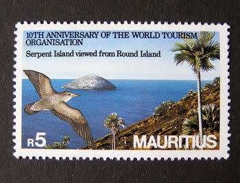 MAURITIUS - 5r. Serpent Island - World Tourism 1985 //Birds