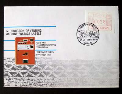 ZIMBABWE Cover - Frama Label 1985