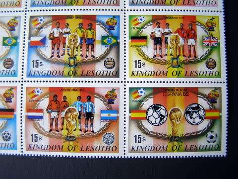 LESOTHO Mint Sheet - World Cup Football, Spain 1982
