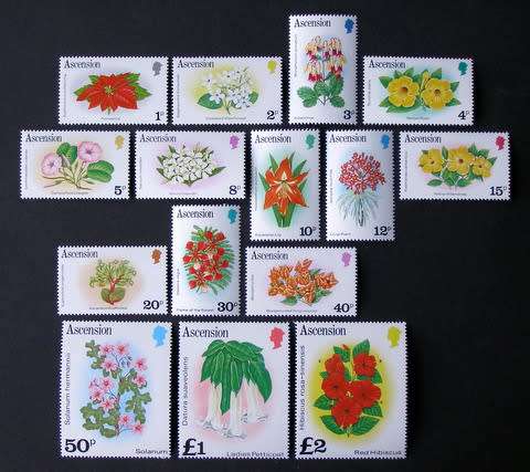 ASCENSION ISLAND Mint Set - Flowers 1981