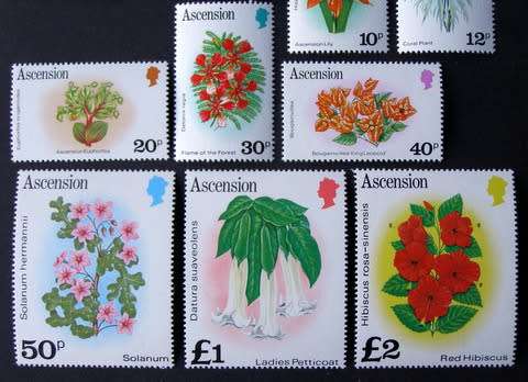 ASCENSION ISLAND Mint Set - Flowers 1981