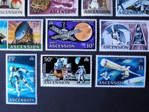 ASCENSION ISLAND Mint Set - Evolution of Space Travel 1971