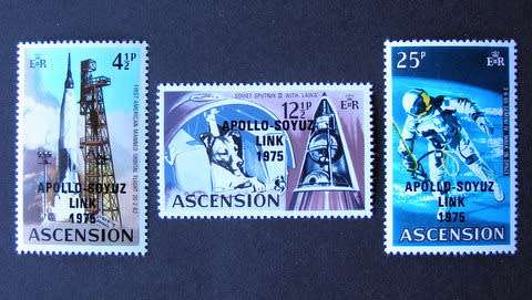 ASCENSION ISLAND Mint Set - Apollo-Soyuz Space Link 1975