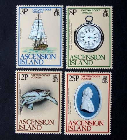 ASCENSION ISLAND Mint Set - Bicentenary of Captain Cook`s Voyage 1979 //Ships