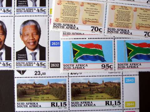 SOUTH AFRICA Mint Control Block Set - Presidential Inauguration 1994 //Nelson Mandela