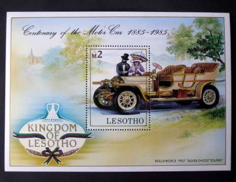 LESOTHO Mint Miniature Sheet - Century of Motoring 1985